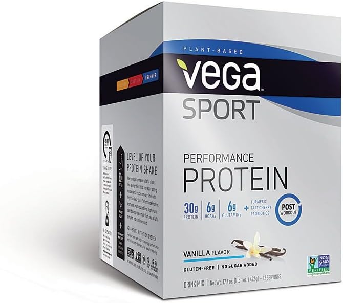 Vega Sport Premium Vegan Protein Powder, Vanilla - 30g Plant Based Pro