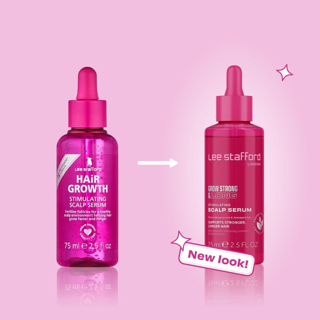 Lee Stafford Hair Growth Scalp Serum | Grow Strong & Long Collection - Best Stimulating Oil for Thinning, Damaged, Dry, Frizzy Hair, Packed with Proteins, Adds Shine, for Men & Women 75 ml : Amazon.co.uk: Beauty