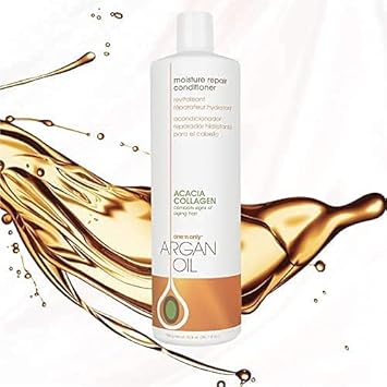 One 'N Only Argan Oil Moisture Repair Conditioner, Helps Detangle And Smooth Damaged Hair Cuticle To Improve Structure, Improves Shine And Manageability, 33.8 Fl. Oz