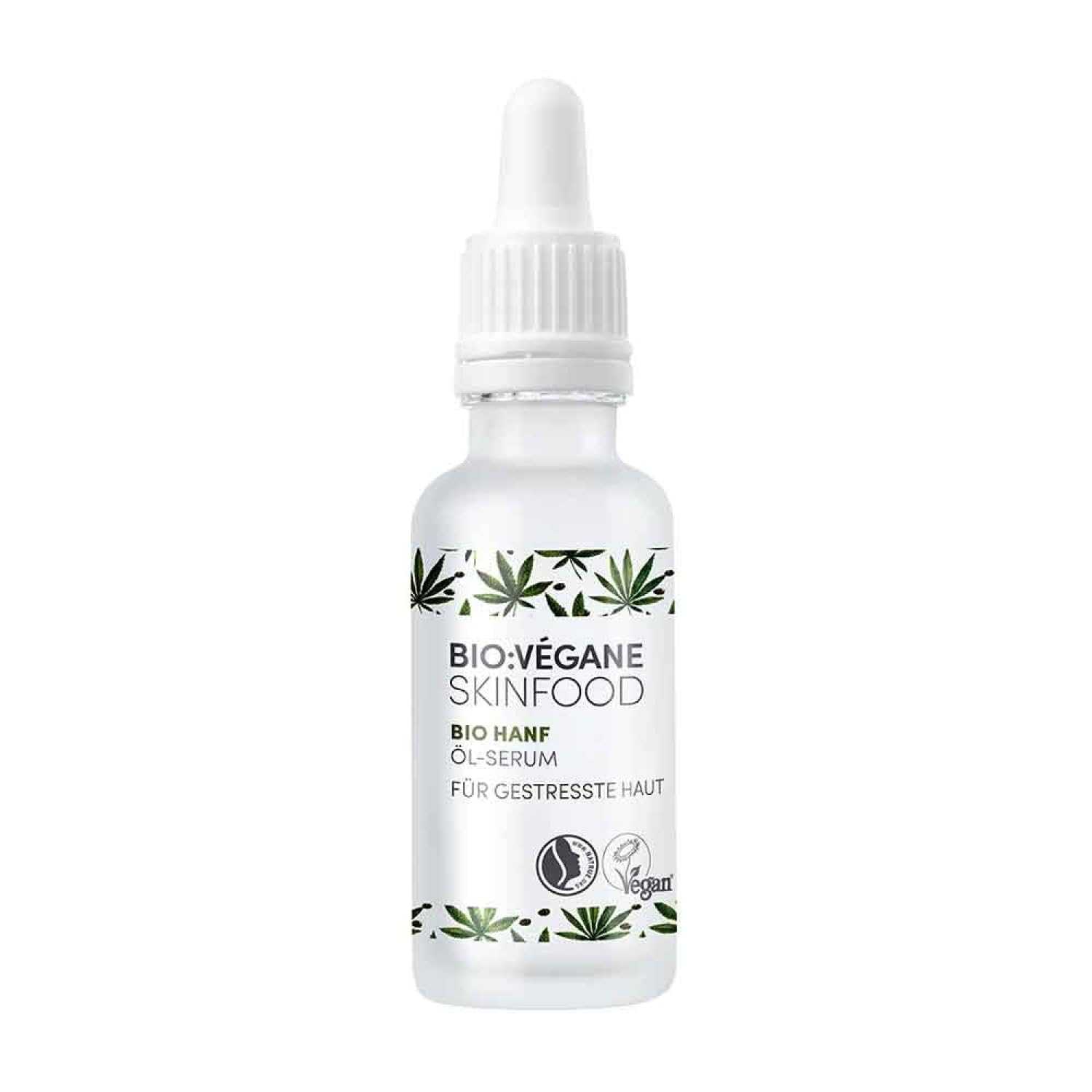 Bio:Vegane Skinfood Organic Hemp Oil Serum For Stressed Skin 1.0 Fl Oz (30 Ml)