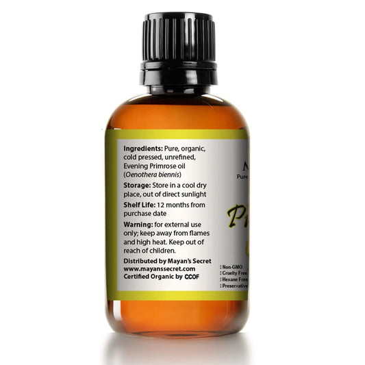 Mayan'S Secret Evening Primrose Oil Usda Certified Organic/Natural/Undiluted/Unrefined/Cold Pressed Carrier Oil. Rejuvenate And Moisturize The Skin And Hair