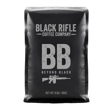 Black Rifle Coffee Company Beyond Black, Dark Roast Ground Coffee, 5 Lb Bag