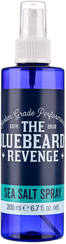 The Bluebeards Revenge Matt Texture Sea Salt Spray For Curly Messy Hairstyles, Vegan Salt Hair Spray For A Matt Natural Finish 200Ml