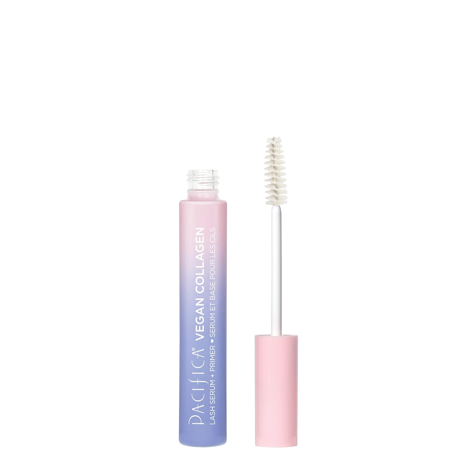 Pacifica Beauty Vegan Collagen Lash Serum And Clear Mascara Primer, Makeup, Conditioning Vitamin E And Vitamin B, Fluffy Lashes, Lash Primer, Cruelty Free, Silicone Free, Clean Makeup,0.24 Oz(1 Count)