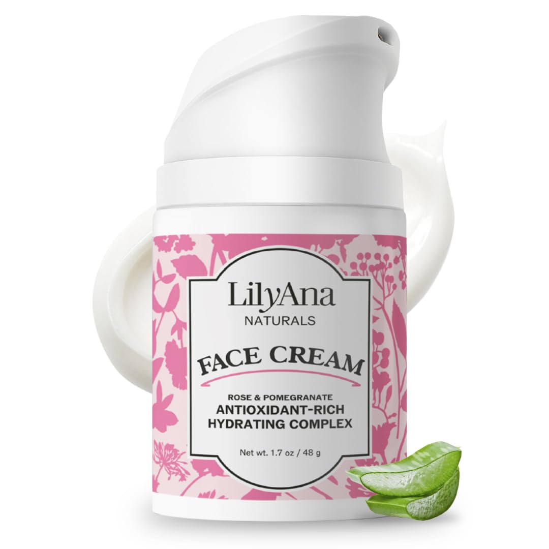 Lilyana Naturals Bakuchiol Face Lift Cream With Sea Moss And Peptide Complex - Face Cream For Women - Moisturizing And Lifting Facial Cream - Anti-Aging Overnight Moisturizer - Made In The Usa - 1 Oz