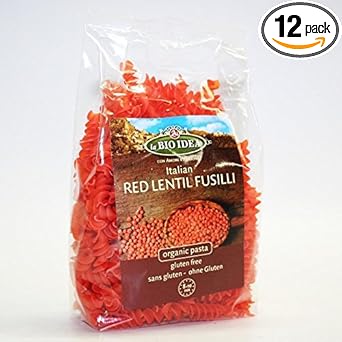 La Bio Idea | Red Lentil Fusilli | 12 X 250G