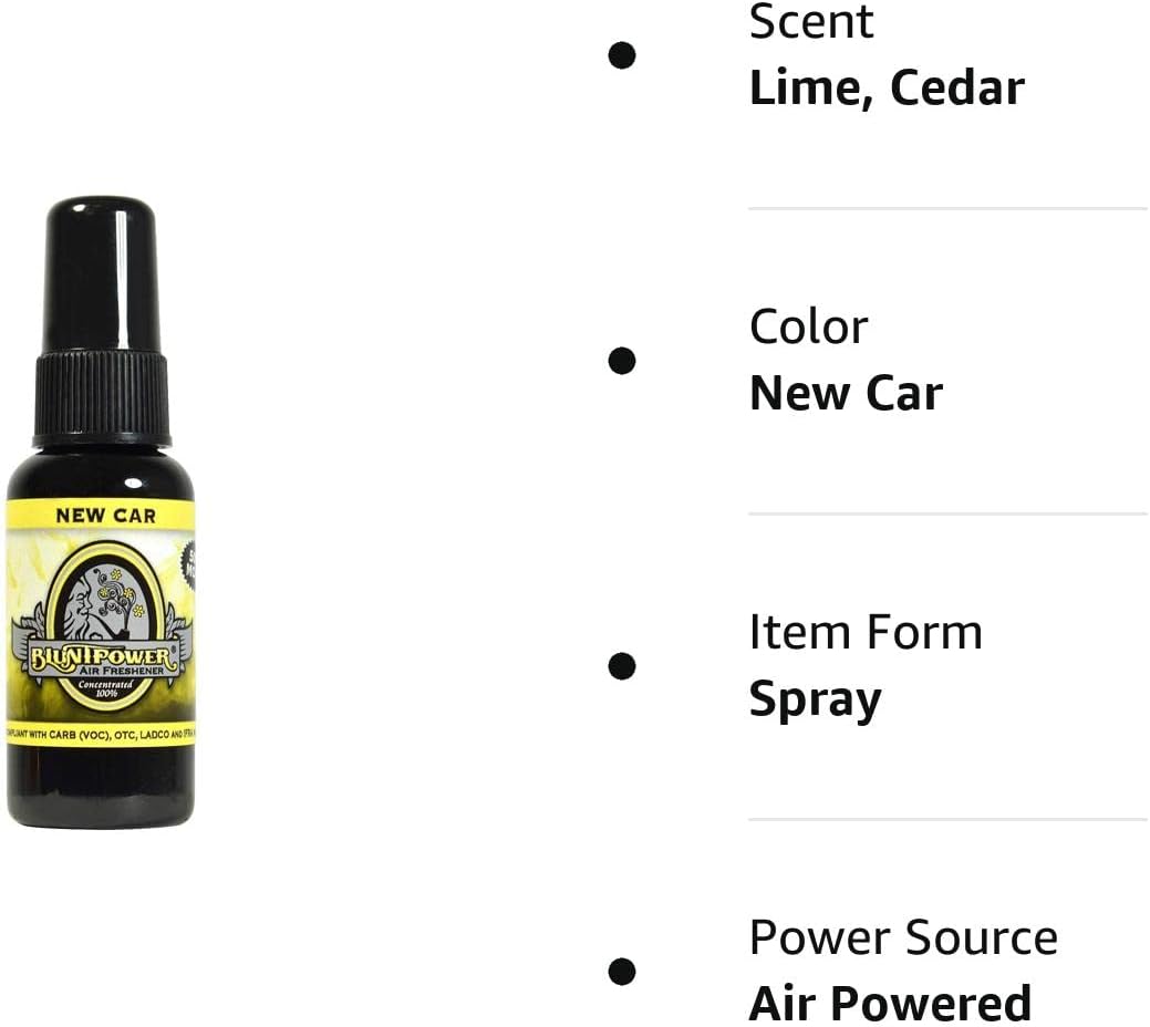 Bluntpower Air Freshener Blunt Power Spray (New Car) : Health & Household