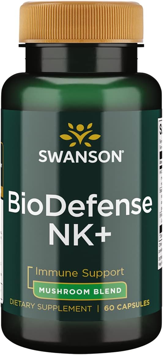 Swanson Biodefense Nk+ - Mushroom Blend 60 Caps