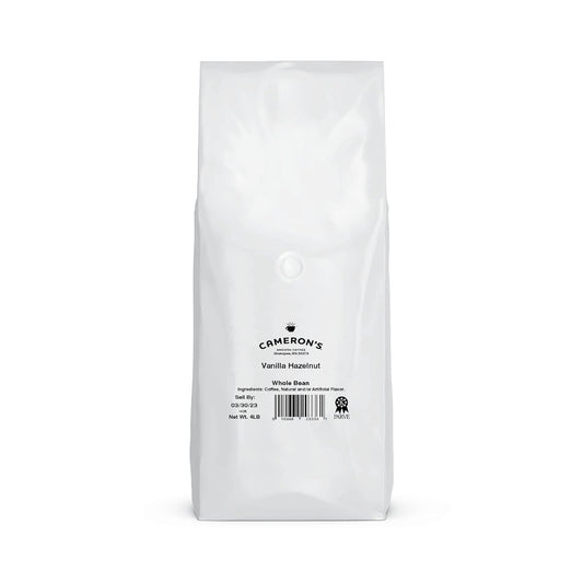 Cameron's Coffee Roasted Whole Bean Coffee, Flavored, Vanilla Hazelnut, 4 Pound, (Pack of 1)