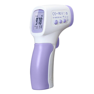 CEM DT-8806 Digital Thermometer for Adults and Kids, No Touch Forehead Thermometer for Baby, 2 in 1 Body Surface Mode Infrared Thermometer with Fever Alarm and Instant Accuracy Readings, Purple