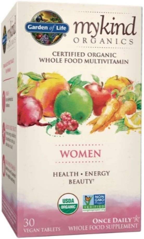 Garden Of Life Mykind Organics Women Once Daily Whole Food 60 Vegan Tablets Health Energy Beauty Multivitamin