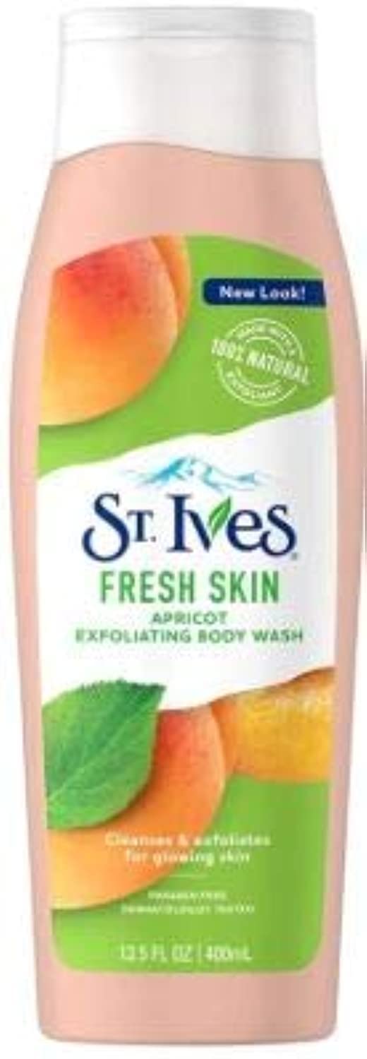 St Ives Exfoliating Apricot Moisturizing Body Wash 400Ml-Gently Exfoliates Away Dull, Dry Skin As It Cleans : Beauty & Personal Care