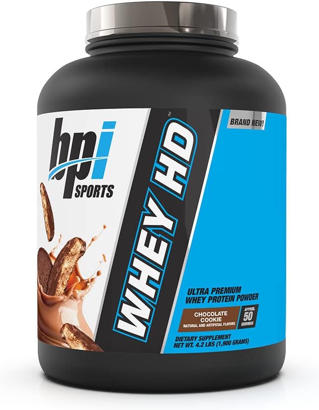 Bpi Sports Whey Hd Ultra Premium Protein Powder Isolate | Workout Whey Protein Powder For Men & Women For Muscle Gain | Milk Protein Concentrates | Milk And Cookies, 4.07 Pound : Health & Household