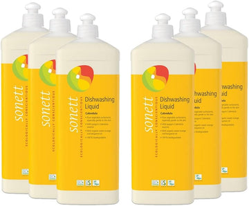 Sonett Organic Dishwashing Liquid Calendula Certified Organically Grow 34oz (Pack of 6)