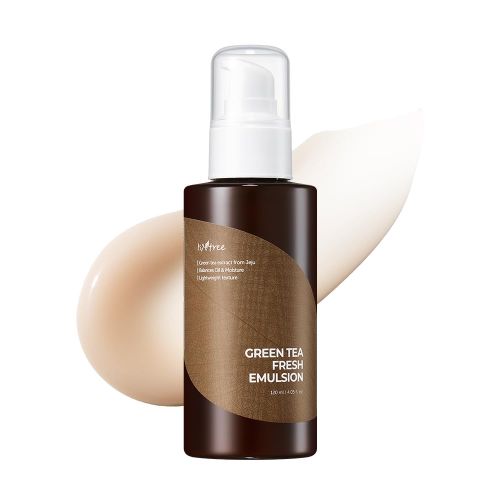 Isntree Green Tea Fresh Emulsion 120Ml 4.05 Fl.Oz | Green Tea Extract From Jeju | Balances Oil & Moisture | Lightweight Texture