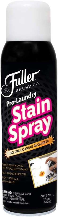 Fuller Brush Pre-Laundry Stain Spray- Dissolves the Toughest Stains – No Pre-Soaking Required - 18 oz