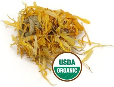 Starwest Botanicals Organic Calendula Flowers Whole, 1 Pound Bulk Resealable Bag Herbal Tea (Calendula Officinalis) : Grocery & Gourmet Food