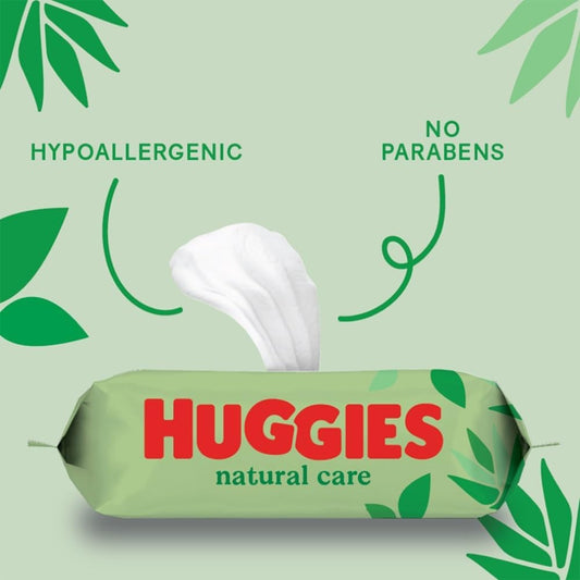 Huggies Natural Care Baby Wipes, 4 X 56 Count