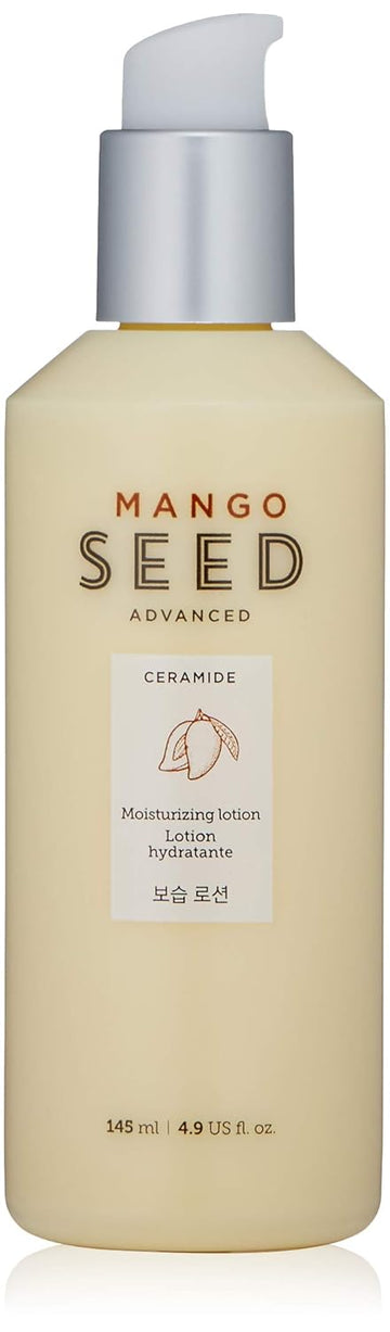 The Face Shop Mango Seed Moisturizing Lotion | Ultra-Moisturizing Lotion For Healthy Radiance To Dry & Flaky Skin | Intense Hydrating & Nourishing Skincare, 4.9 Fl Oz (Pack Of 1)