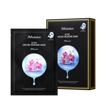 Jmsolution Active Orchid Moisture-Korean Facial Skin Care Mask- Hydrating-Orchid Extract-Hydrating Moisture -10 Sheets For Dry Skin