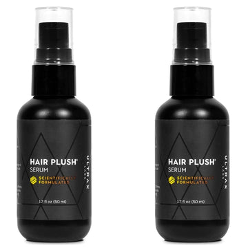 Hair Plush (2 pack) | Hair Growth Serum for Men and Women | Thickens Strands and Reduces Breakage | Helps with Hair Loss and Strengthens Follicles | With Caffeine, Keratin, and Biotin