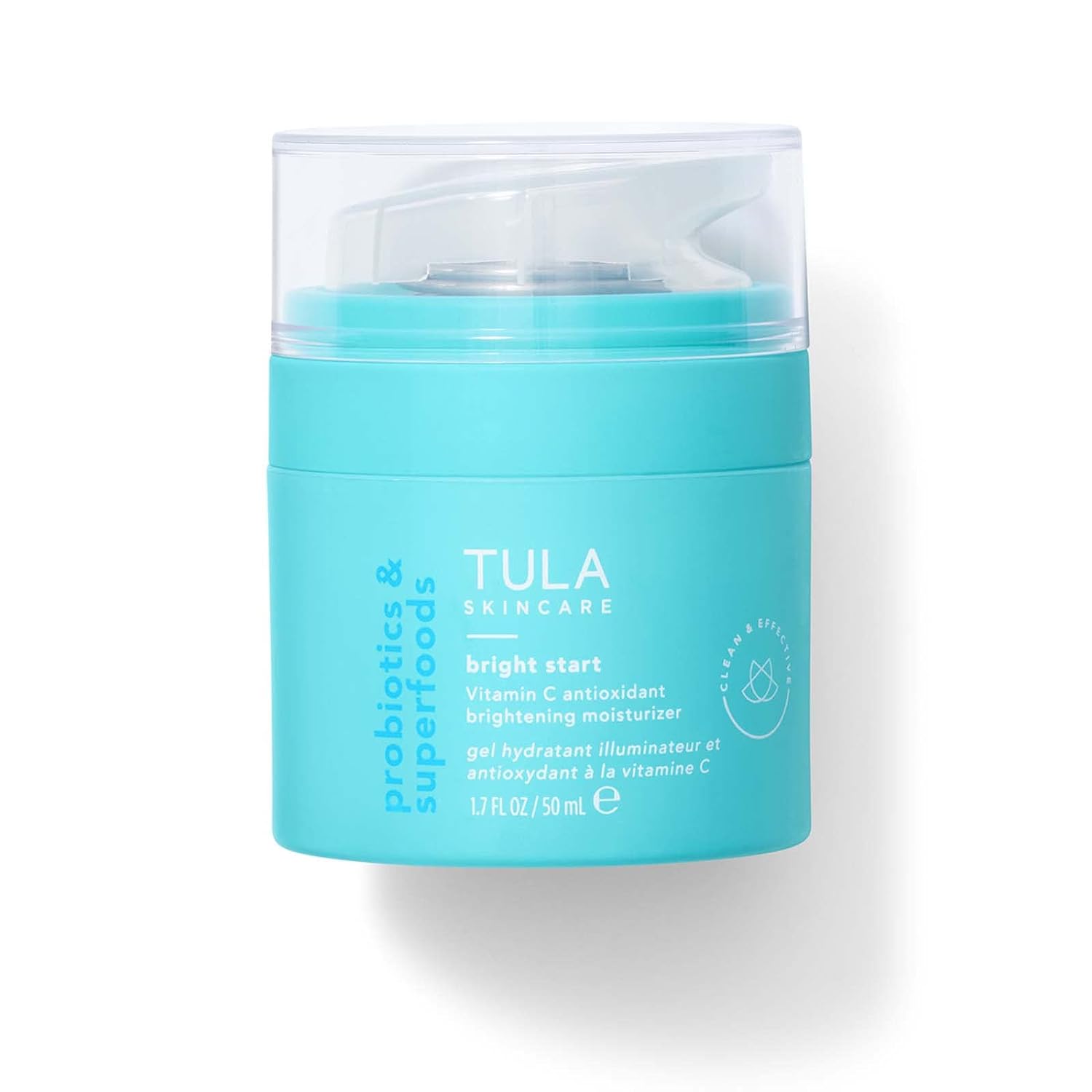 Tula Skin Care Bright Start Vitamin C Antioxidant Brightening Moisturizer - Lightweight Gel Cream, Brightens, Hydrates & Provides Antioxidant Protection, 1.7 Oz