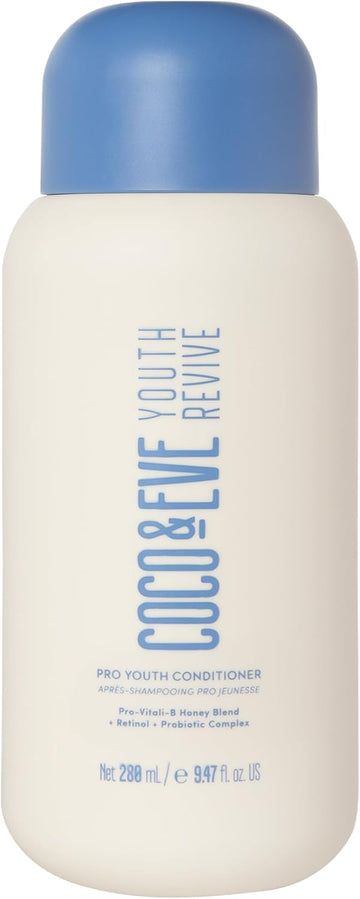 Coco & Eve Pro Youth Conditioner. Anti-Aging, Strength, Shine, Volume. Regulate Dandruff. With Honey, Retinol For Youthful Hydrated Hair. (280Ml)