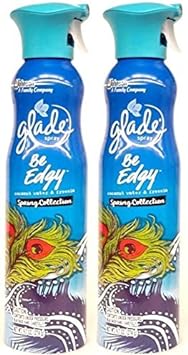 Glade Be Edgy Spray 9.7oz (Pack of 2) : Health & Household