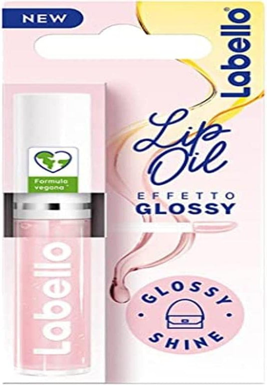 Labello Lip Oil Effect Glossy – Glossy Shine 5 Ml, Lip Gloss With Vegan Formula, Volumising Lip Gloss, 100% Natural Lip Gloss