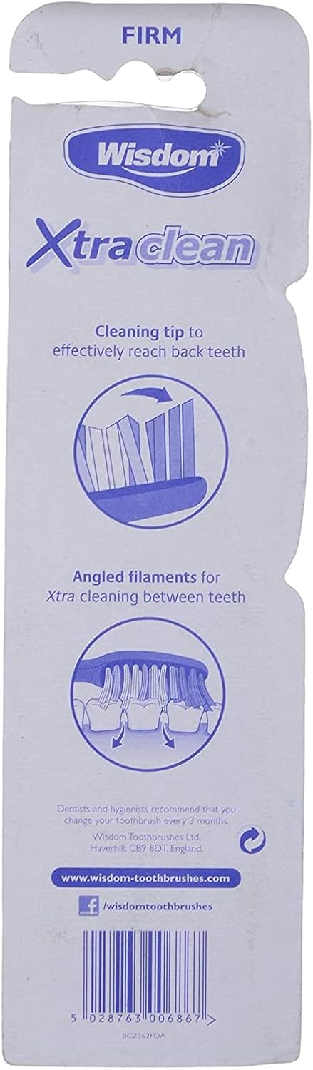 Wisdom Xtra Clean Firm Toothbrush Twin Pack