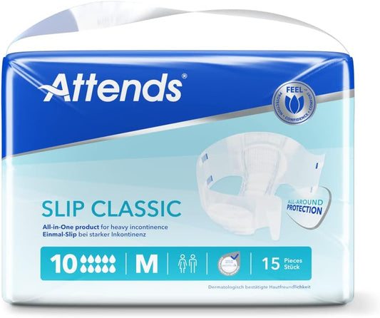 Attends Briefs Classic 10 M (Pack Of 15)