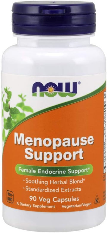 Now Foods Supplements, Menopause Support, Blend Includes Standardized Herbal Extracts And Other Nutrients, 90 Veg Capsules