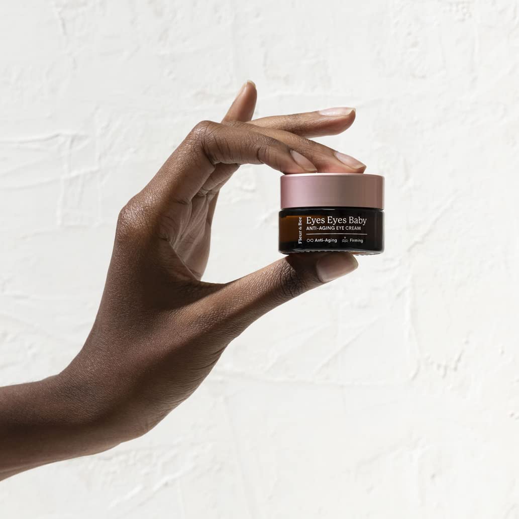 Fleur & Bee Anti Aging Eye Cream | Clean, 100% Vegan & Cruelty Free | For Dark Circles, Puffiness And Wrinkles | All Skin Types | Eyes Eyes Baby 0.6 Oz : Beauty & Personal Care