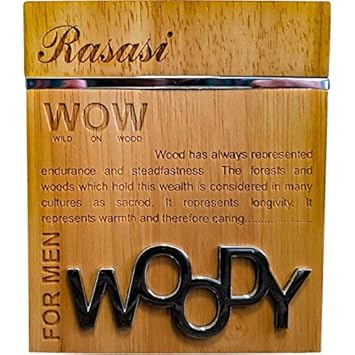 Rasasi Wow Woody For Men Edp - Eau De Parfum 55 Ml (2 Oz) | Fruity Scents | Stars Notes Of Grapefruit, Tangerine & Musk
