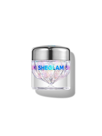 Sheglam Chroma Zone Multichrome Flake Gel-Cosmic Pearl 3 Colors Gradient Pink-Purple Shiny Eyeshadow Cream Multi-Tone High Shine Finish Non-Greasy Non-Fading Glitter Shimmer Eyeshadow Flake Y2K