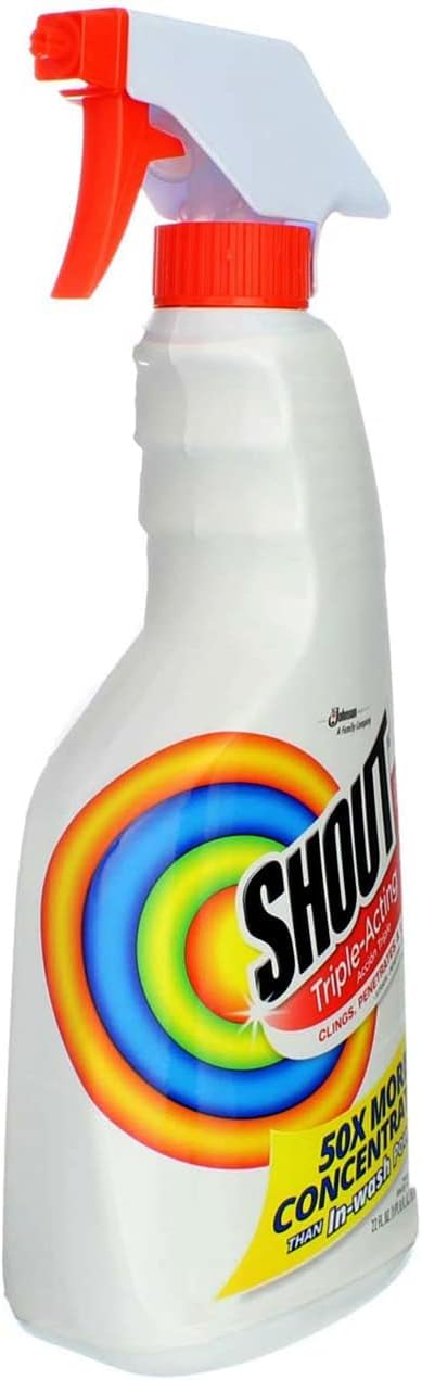 Shout Laundry Stain Remover Trigger Spray, 22 Fl Oz, pack of 2