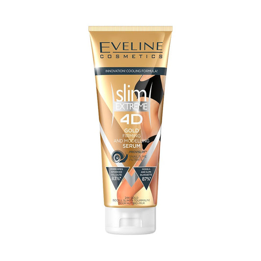 Eveline Cosmetics Slim Extreme 4D Firming Gold Cellulite Serum, 8.8 Ounce : Body Lotions : Beauty & Personal Care