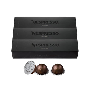 Nespresso Capsules Vertuo, Intenso, Dark Roast Coffee, 30-Count Coffee Pods, Brews 7.8Oz