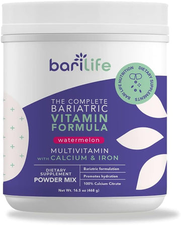 Bari Life Complete Bariatric Multivitamin Powder w/Calcium Citrate and Iron (Watermelon, 60)