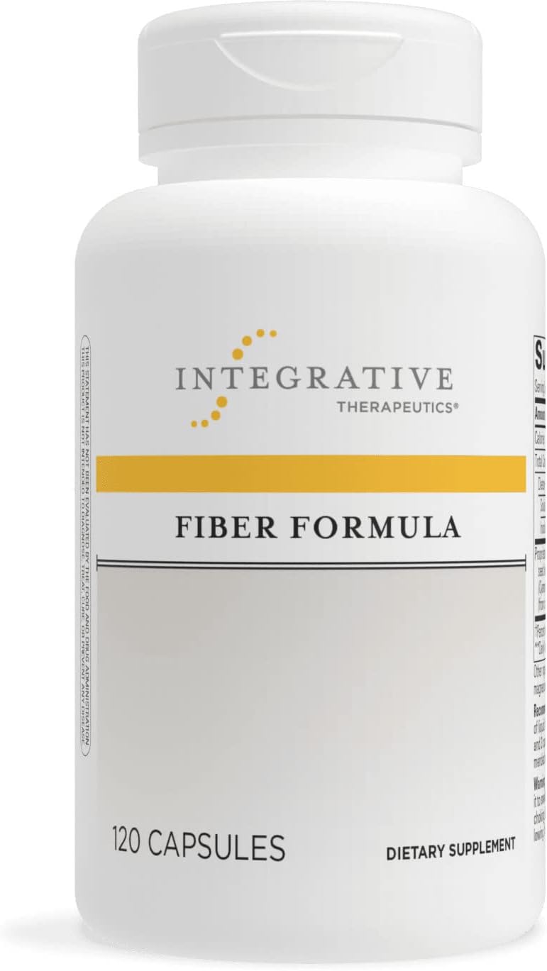 Integrative Therapeutics Fiber Formula - Support Colon Health* - Digestive Health Support With True Dispersion Technology - Contains Psyllium Seed Husk, Pectin, Oat Bran, And Guar Gum - 120 Capsules