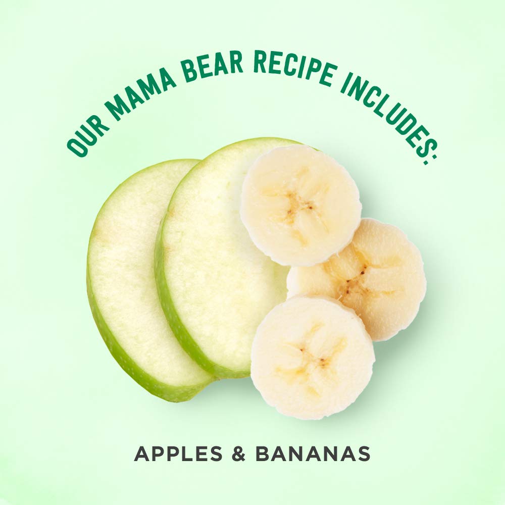 Amazon Brand - Mama Bear Organic Baby Food, Apple Banana, vegetarian, 3.98 ounce (Pack of 12)