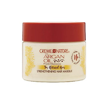 Argon Oil Strengthening Hair Masque by Creme of Nature, Argan Oil of Morocco, Helps Restore Dry Damaged Curls, 11.5 Fl Oz : Beauty & Personal Care