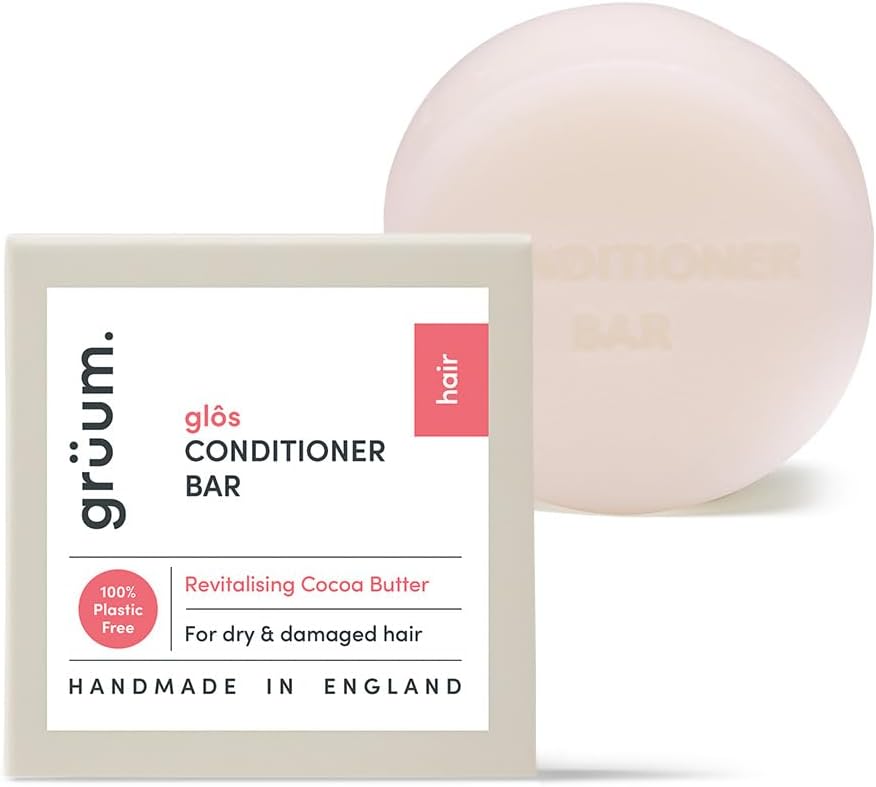 Grüum Shine Boost Hair Conditioner Bar 50G - Sles, Edta & Paraben Free Conditioner Bar For Hair Lasts Up To 60 Washes - Plant-Based Vegan Solid Conditioners Bars For Hairs