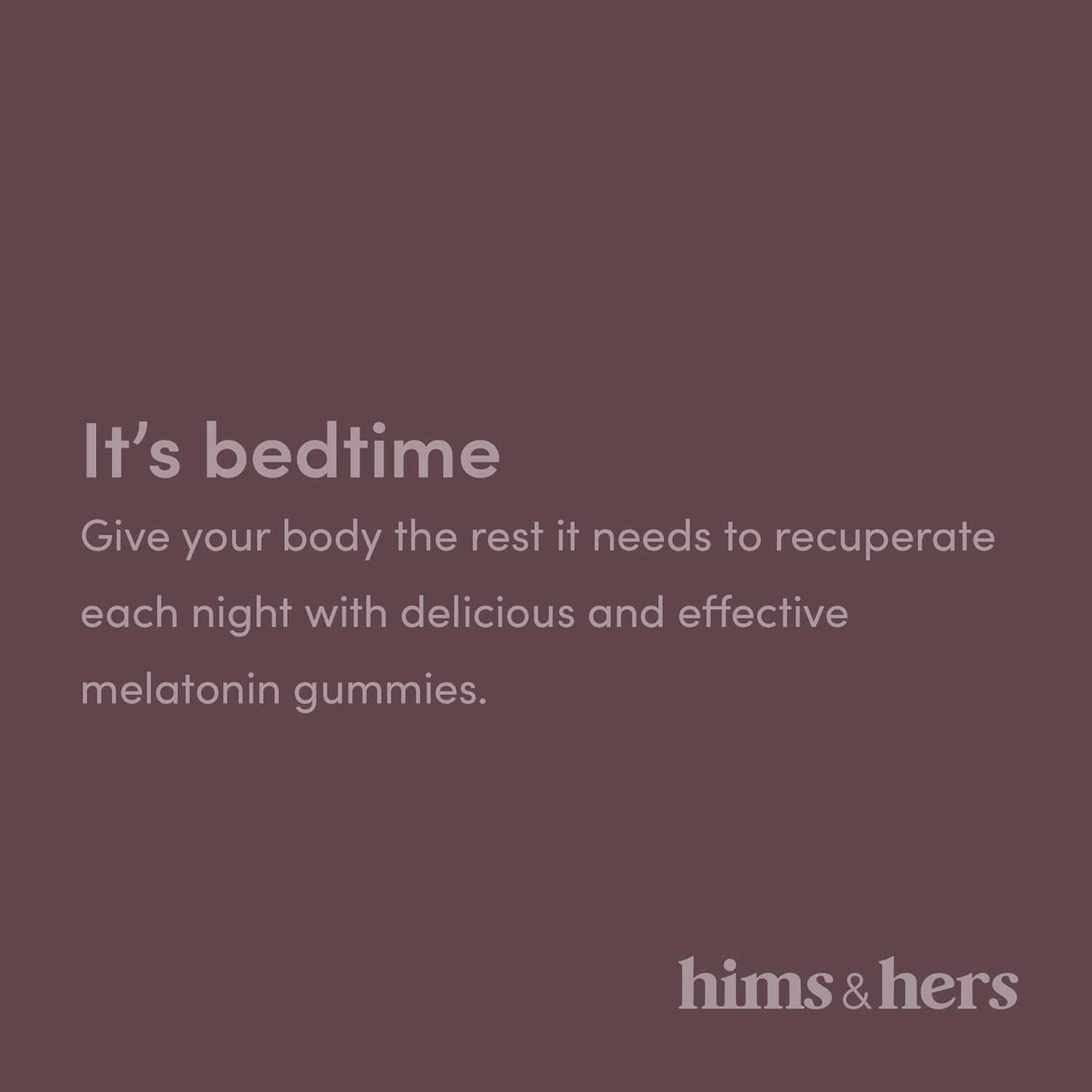 HIMS & HERS Sleep Tight melatonin Gummy Vitamins with Chamomile and l-theanine, Gluten Free, Moonlit Pomegranate Berry Flavor, 60 Count : Health & Household