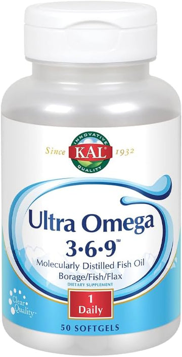 Kal 1200 Mg Ultra Omega 3-6-9 Softgels, 50 Count