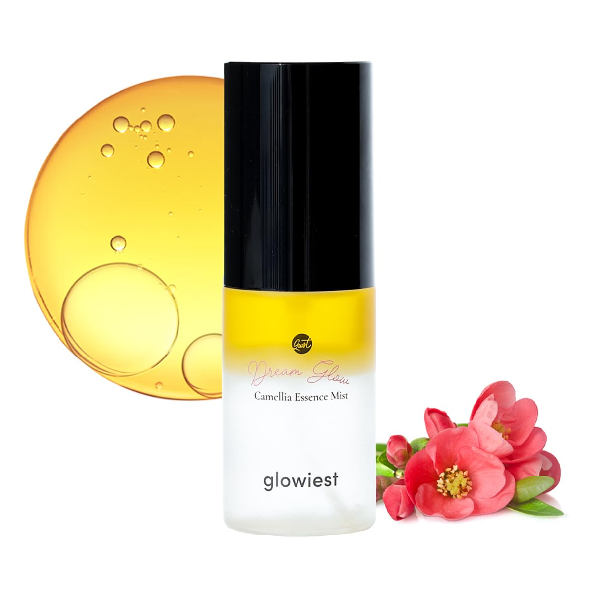 Dream Glow Camellia Essence Mist- Skin Hydration & Soothing. Glow-Booster ; All In One Multi Mist+Toner+Serum L 75% Camellia Flower Water - Composed Of 6 Premium Plant Oils - 35Ml/1.18 Fl Oz