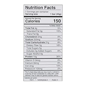 BariatricPal Divine 15g Protein & Fiber Bars - Cookies & Cream (1-Pack) : Health & Household