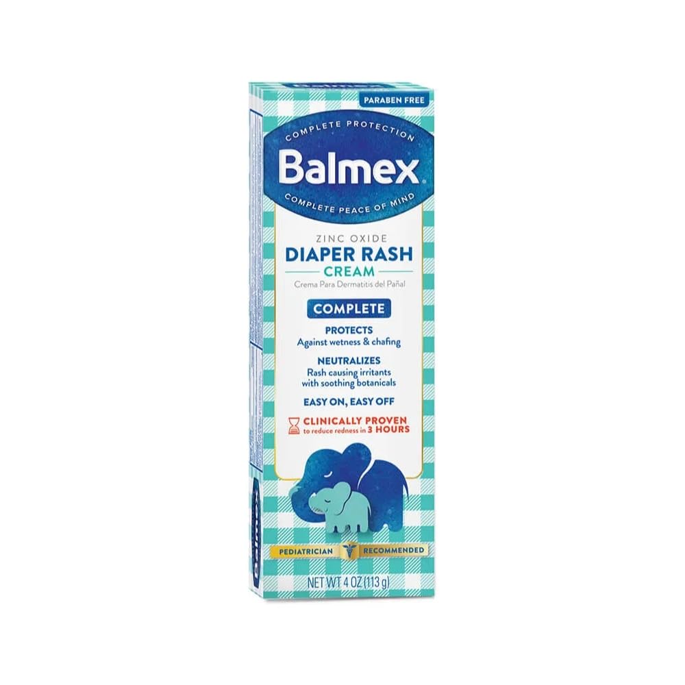 Balmex Diaper Rash Cream 4OZ (Pack of 8)