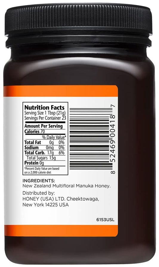 Manuka Doctor - Mgo 35+ Manuka Honey Multifloral, 100% Pure New Zealand Honey. Certified. Guaranteed. Raw. Non-Gmo (17.6Oz)