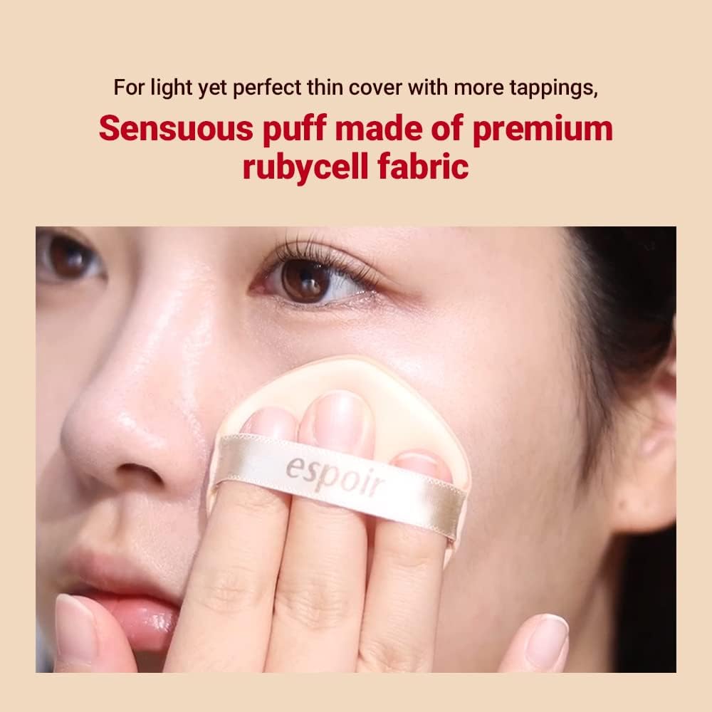 Espoir New Air Puff Volume 7Ea | Flawless Face Makeup Fast And Easily | Makeup Sponge Applicator Air Cushion Powder Puff For Liquid Foundation, Cream, Concealer | Korean Base Makeup Tools